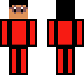 red dress with black outline and glasses