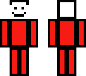 red skin with black outlines