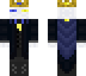 royal blue and yellow eyed albino enderman