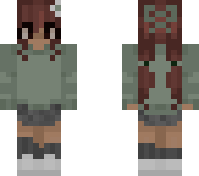 sage green girl