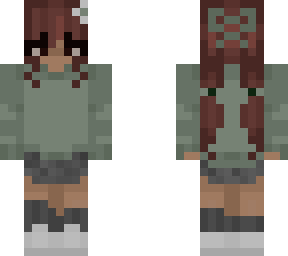 sage green girl