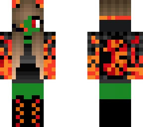 zombie fire girl