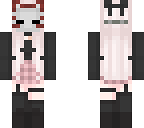 black and pink kitsune