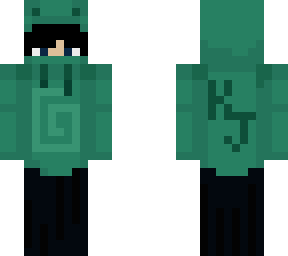 black haired boy frog hoodie
