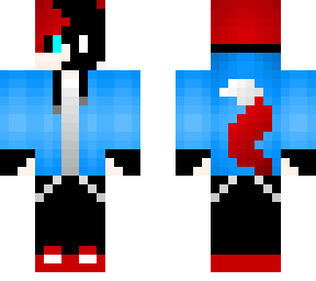 Half Blaze Minecraft Skins