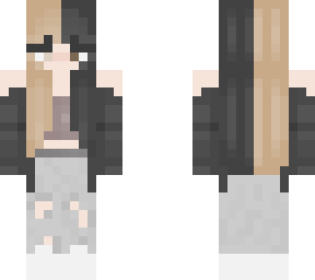 blonde and black split dye egirl