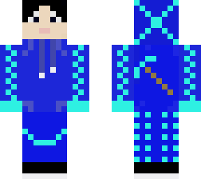 blue hoddie model
