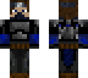 blue mando + face