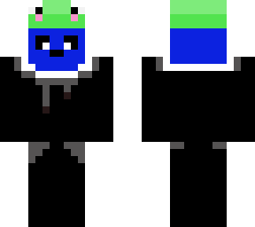 blue panda with frog hat!