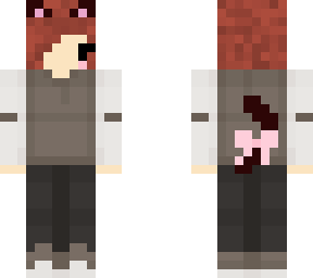 brown hair cat demigirl outfit