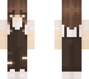 brown overall girl