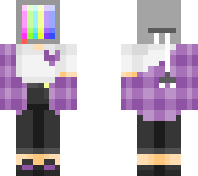 computer headed girl
