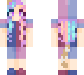 cotton candy cat girl