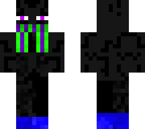 enderman in a scarf, boots, and gloves.