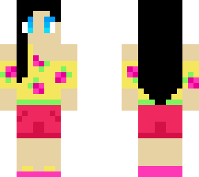 gamer girl with summer clothes