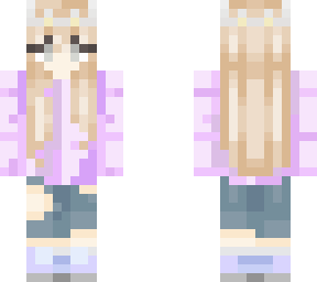 ghost girl in purple sweater