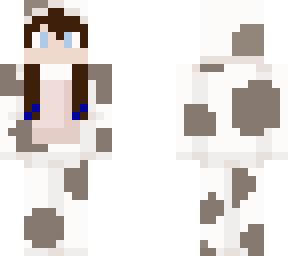 girl in cow onesie