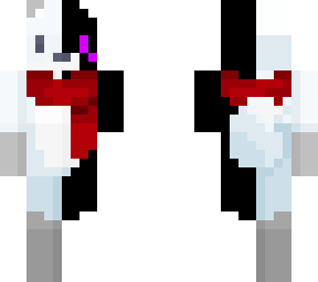 my oc, snow fox mix enderman