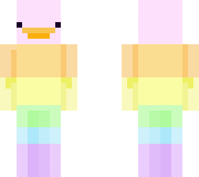 pastel rainbow duck-duckieeeeee-pastel rainbow animal