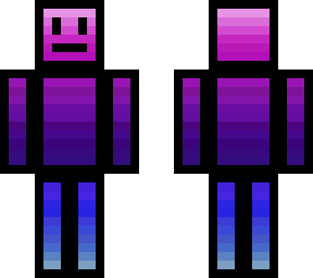 Minecraft Skin Gradation pink blue purple gradation | Minecraft Skin