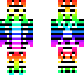 rainbow and stripes with mouth