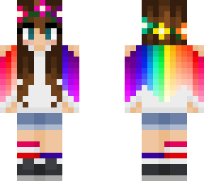 rainbow flower girl light