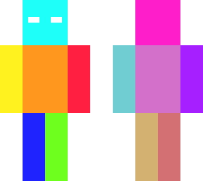 rainbow herobrine skin