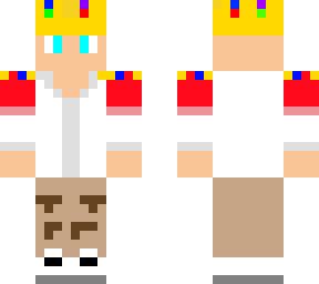 royal tommyinnit with a crown