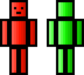 rubik cube man but i over shaded it