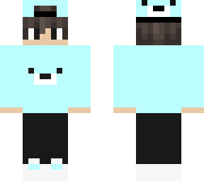 teal bear without blue lines