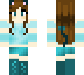 teal kitty girl