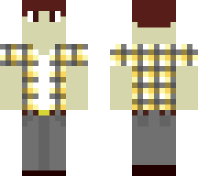 yellow-gray flannel
