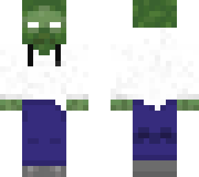 zombie with white hoodie, shorter hoodie version