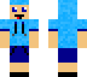 a kid who likes blue