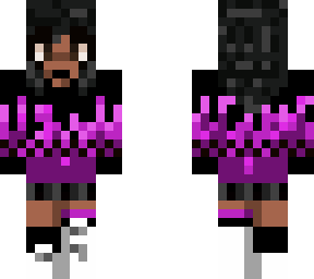alt purple flame sweater