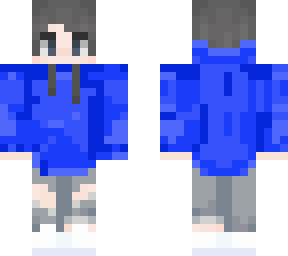 blue hoodie boy