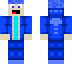 blue man