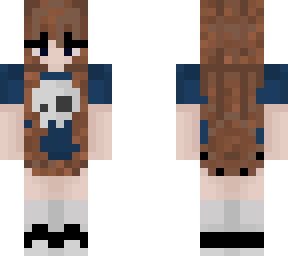 brown hair skull