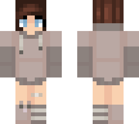 brunette girl in brown hoodie