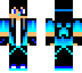 cool black & blue gamer