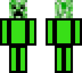 creeper head on cool outfit