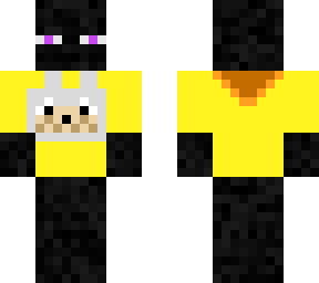 enderman whith dog shirt and hoodie