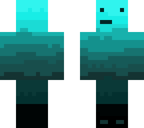 faded cyan to black