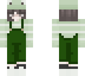 frog girl with short hair