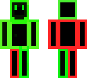 green and red