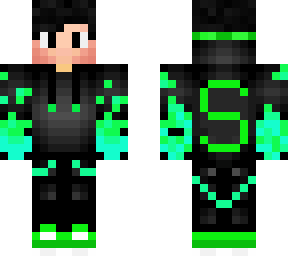 green leaf ninja with emerald eyes and black hair- made by eradicator475