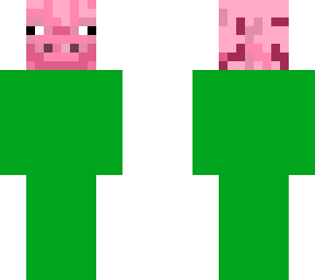 green screen pig head