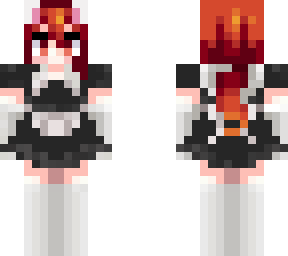 Maid Catboy Diluc Genshin Impact 3 Minecraft Skin