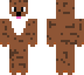 otter (with wet splotches)