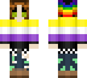 personal skin, non binary flag